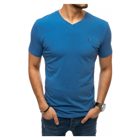 Men's plain T-shirt dark blue Dstreet RX4544