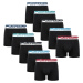 10PACK Men's Boxer Shorts Gianvaglia Black