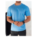 Men's T-shirt with light blue Dstreet print