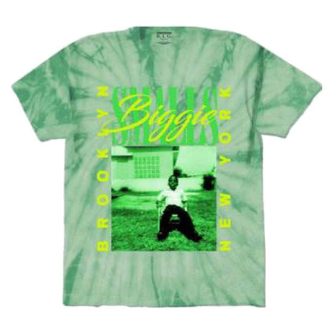 Biggie Smalls tričko 90's New York City Zelená