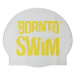 Plavecká čiapka borntoswim classic silicone biela