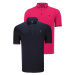 DOUBLE SET T8586 DEWBERRY MEN'S T-SHIRT-FUCHSIA-NAVY BLUE