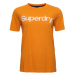 Superdry Tričko  oranžová / biela