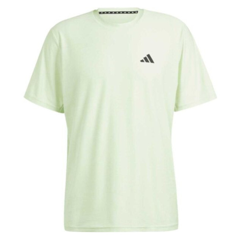 adidas TRAIN ESSENTIALS STRETCH TRANING T-SHIRT Pánske tréningové tričko, svetlo zelená, veľkosť