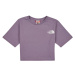 The North Face  Girls S/S Crop Simple Dome Tee  Tričká s krátkym rukávom Fialová