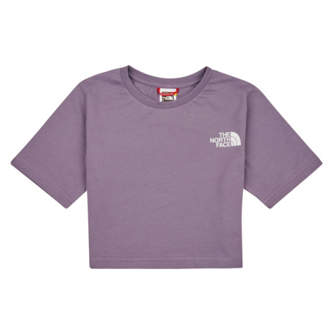 The North Face  Girls S/S Crop Simple Dome Tee  Tričká s krátkym rukávom Fialová