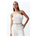 Trendyol Bridal White Bodice Detailed Woven Bustier