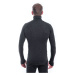 SENSOR MERINO BOLD pánske tričko dl.rukáv roll neck anthracite gray