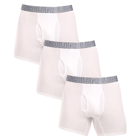 3PACK pánske boxerky Under Armour bielé (1383889 100)