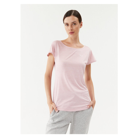Salewa Funkčné tričko Puez 26538 Ružová Regular Fit