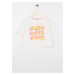 Koton Printed Ecru Girls' T-Shirt 3skg10031ak