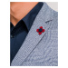 Ombre Clothing Men's lapel pin flower A244 Red