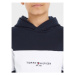 Tommy Hilfiger Mikina Essential Colorblock KB0KB08385 S Tmavomodrá Regular Fit