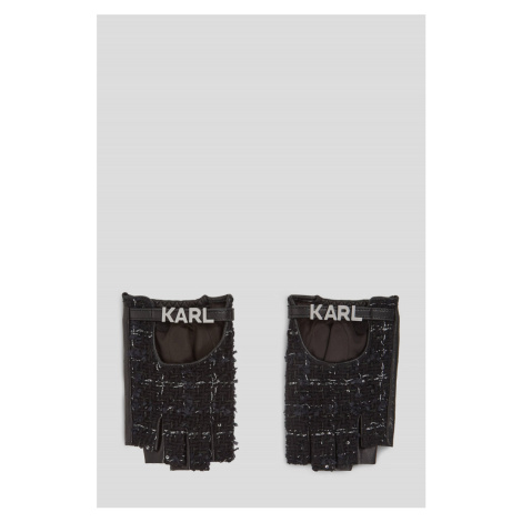 Rukavice Karl Lagerfeld K/Essential Boucle Fl Glove Black