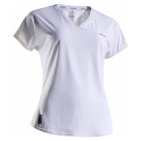 ARTENGO Dámske tričko TS Soft 500 na tenis biele BIELA