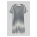 ŠATY GANT STRIPED SS T-SHIRT DRESS CLASSIC BLUE