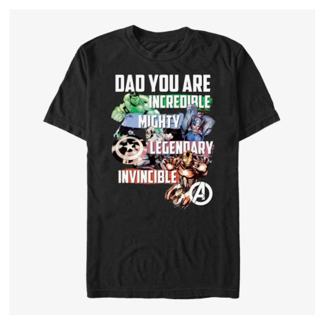 Queens Marvel Avengers Classic - Avenger Dad Unisex T-Shirt Black