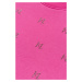 Mikina Karl Lagerfeld Monogram Rhinestone Sweatshirt Ružová