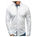 Biela pánska elegantá košeľa s dlhými rukávmi BOLF 2774