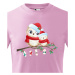 Vianočné detské tričko s potlačou vianočných sovičiek