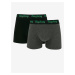 Set of two men's boxers in black and dark grey Replay - Men