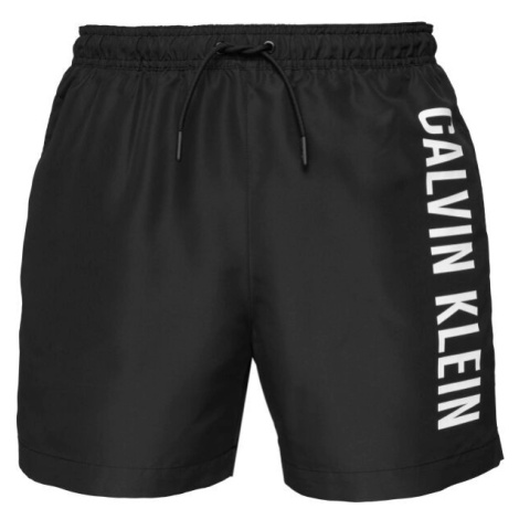 Calvin Klein MEDIUM DRAWSTRING Pánske plavky, čierna, veľkosť