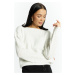 Dámsky sveter so vzorom Mimosa SWE 1860-K000 White - Monnari bílá