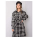 Black and white checkered coat from Elina