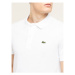 Lacoste Polokošeľa PH4012 Biela Slim Fit