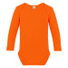 Link Kids Wear Detské body s dlhým rukávom X941 Orange