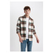 DEFACTO Regular Fit Plaid Lumberjack Long Sleeve Shirt