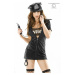 Čierny kostým policajtky CR-3350