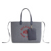 Tommy Hilfiger Kabelka Iconic Tommy Tote Wool Logo AW0AW15576 Sivá