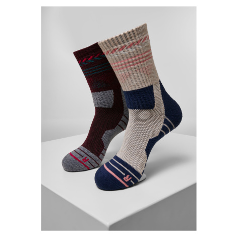 Hiking Performance Socks 2-Pack Blue/Grey Urban Classics