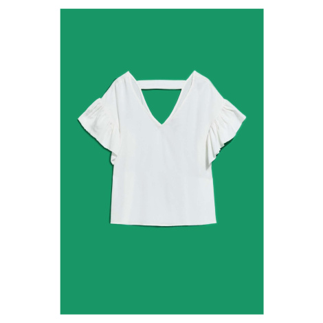 WOMEN'S SHIRT L-KO-4051 WHITE Moodo