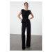 Trendyol Black Bow Detailed Woven Jumpsuit