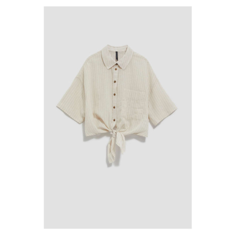 WOMEN'S SHIRT L-KO-4039 BEIGE_OFF WHITE Moodo