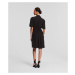 Šaty Karl Lagerfeld Wrap Dress Black