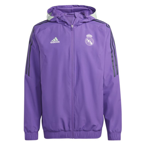 Real Madrid pánska bunda Allweather Condivo purple Adidas