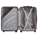 TMAVOSIVÁ SADA KUFROV TROCH VEĽKOSTÍ LOVEBIRD AT01, LUGGAGE 3 SETS (L,M,S) WINGS, DARK GREY