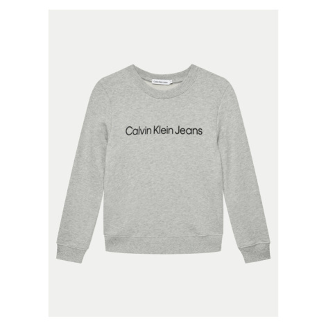 Calvin Klein Jeans Mikina IU0IU00581 Sivá Regular Fit