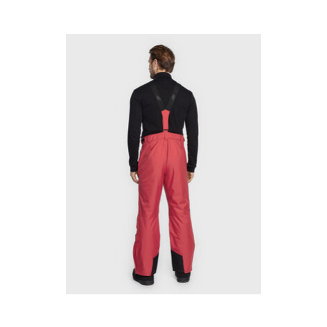 4F Lyžiarske nohavice H4Z22-SPMN001 Červená Regular Fit