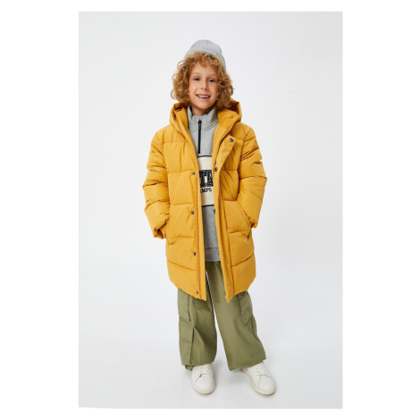 Koton Boys Mustard Coat