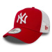 New Era 9Forty Trucker Clean NY Yankees Scarlet Red