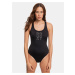 Black One piece Swimwear with Roxy Print - Women