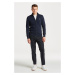 SVETER GANT CASUAL COTTON ZIP CARDIGAN EVENING BLUE