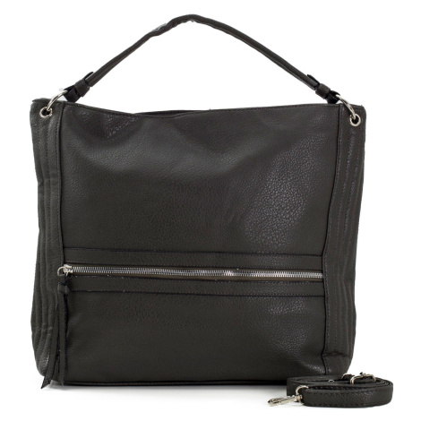 Dark gray women's bag with handle