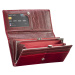 Kožená peněženka RFID model 16644526 Červená 18 cm x 9 cm - Semiline