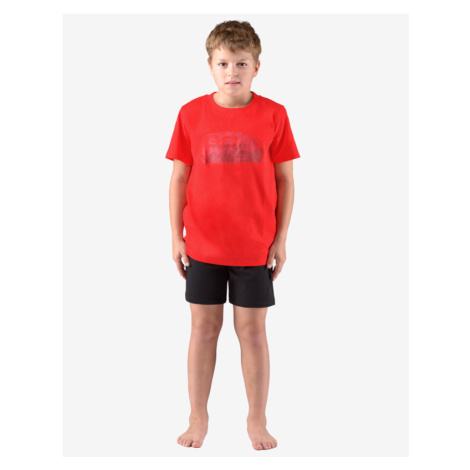 Gina Chlapčenské pyžamo krátke 69004P červená - čierna