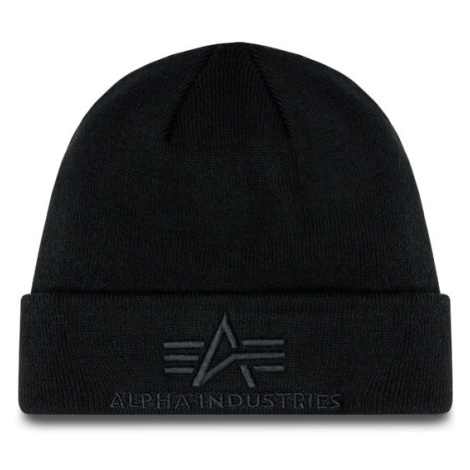 Alpha Industries Čiapka 3D Beanie 168910 Čierna